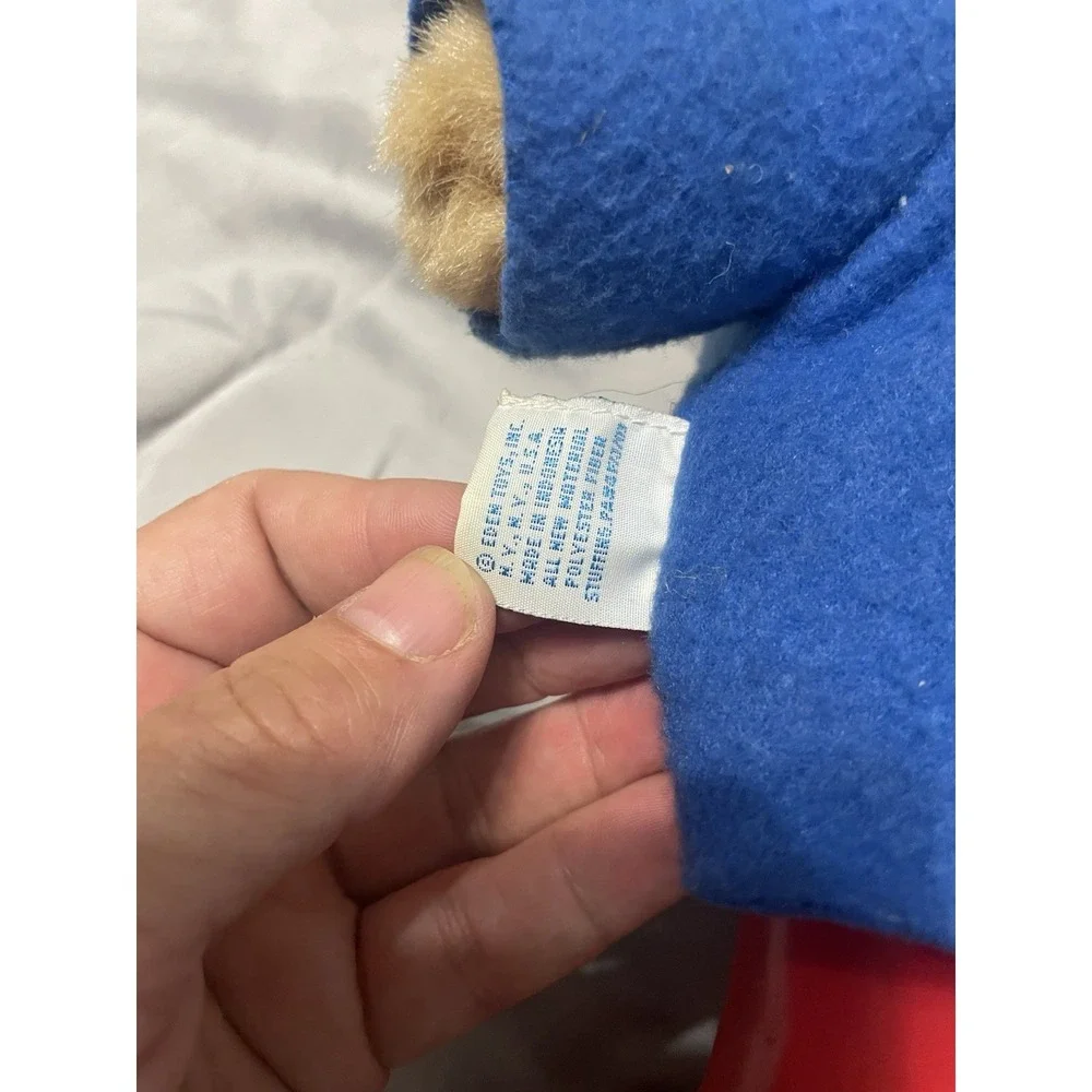 Vintage Paddington Bear Plush 1975 Eden Toys Red Rain Boots